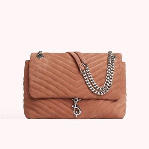 Rebecca Minkoff Edie in desert rose suede with SHW - NWT
